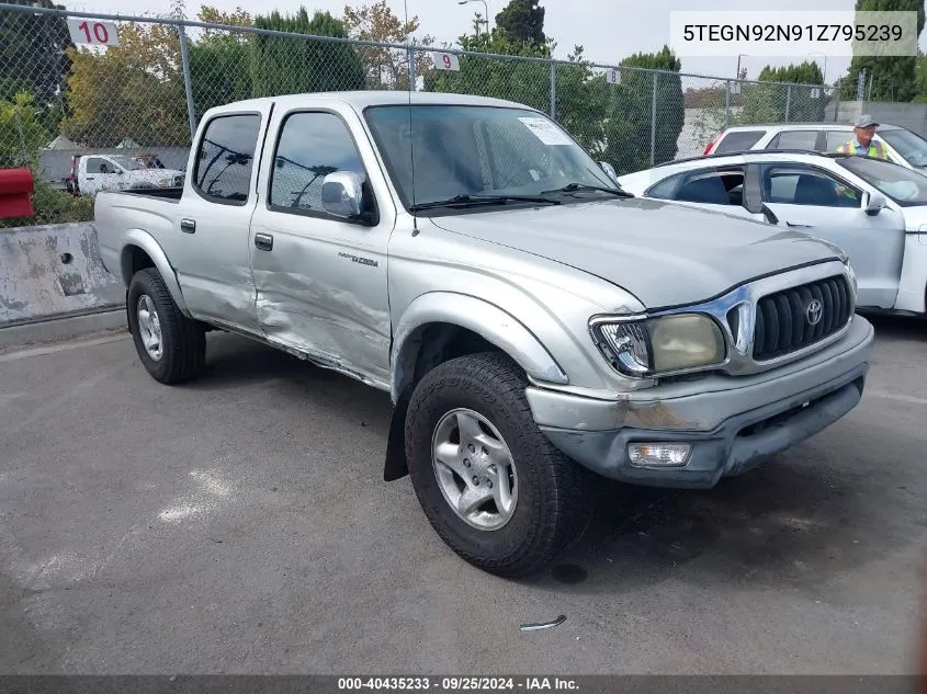 2001 Toyota Tacoma Prerunner V6 VIN: 5TEGN92N91Z795239 Lot: 40435233