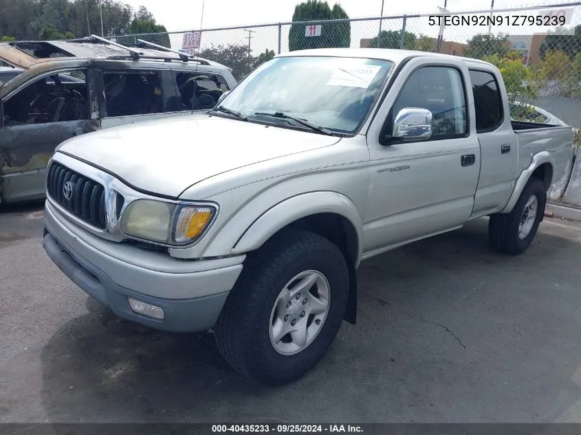 2001 Toyota Tacoma Prerunner V6 VIN: 5TEGN92N91Z795239 Lot: 40435233