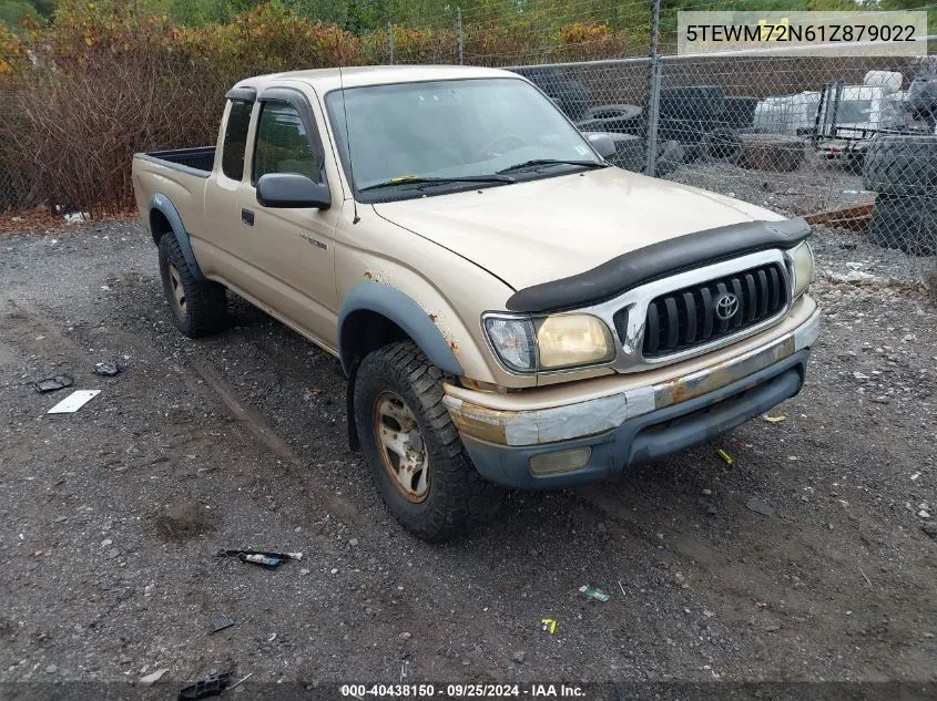 2001 Toyota Tacoma VIN: 5TEWM72N61Z879022 Lot: 40438150