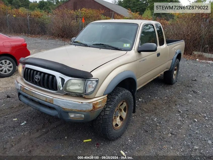 2001 Toyota Tacoma VIN: 5TEWM72N61Z879022 Lot: 40438150