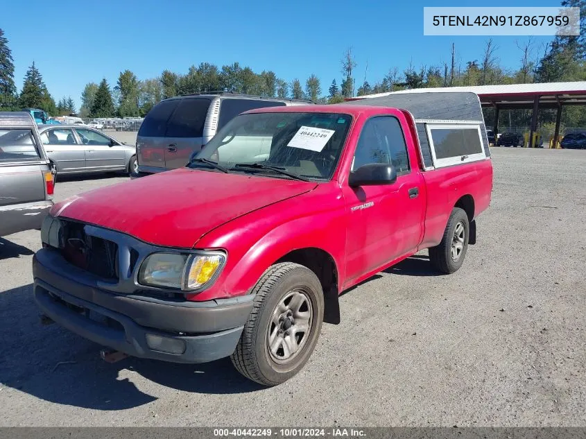 5TENL42N91Z867959 2001 Toyota Tacoma