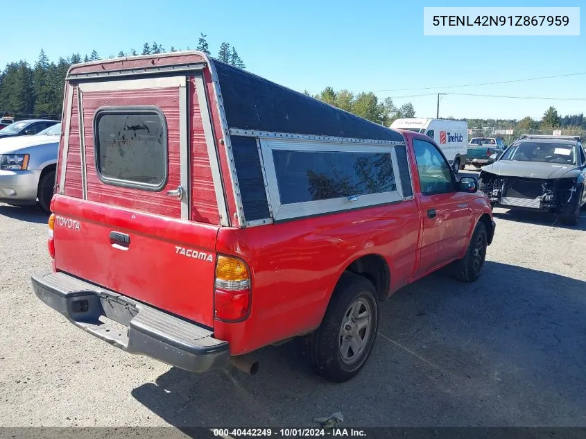 5TENL42N91Z867959 2001 Toyota Tacoma