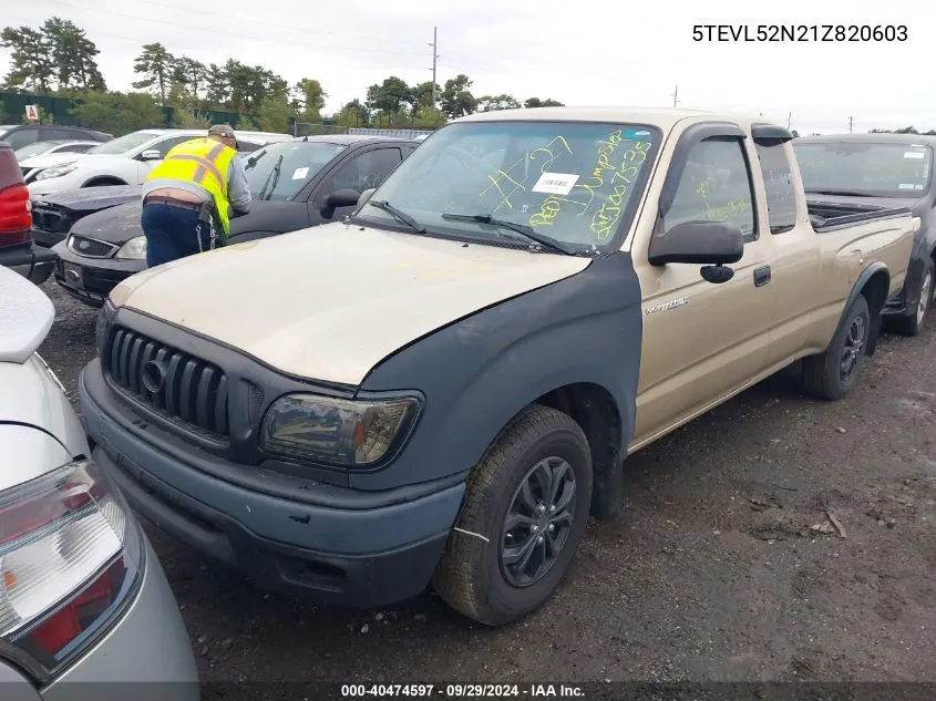 5TEVL52N21Z820603 2001 Toyota Tacoma Base (A4)