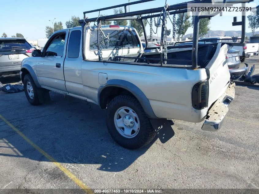 2001 Toyota Tacoma Prerunner VIN: 5TESM92N41Z725791 Lot: 40577453