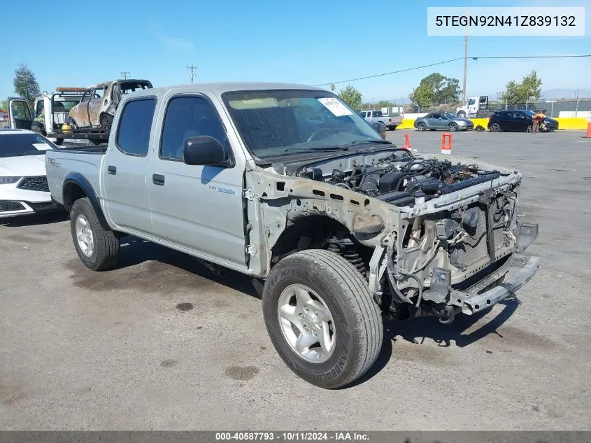 2001 Toyota Tacoma Prerunner V6 VIN: 5TEGN92N41Z839132 Lot: 40587793