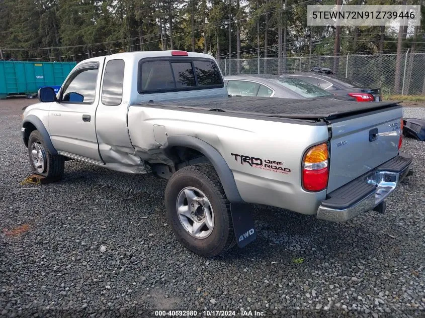 2001 Toyota Tacoma Base V6 VIN: 5TEWN72N91Z739446 Lot: 40592980