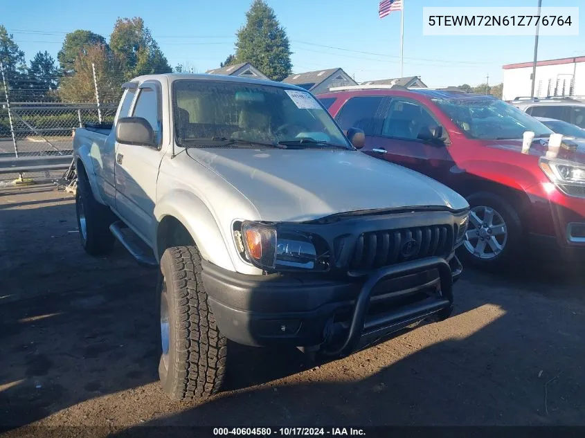 2001 Toyota Tacoma VIN: 5TEWM72N61Z776764 Lot: 40604580