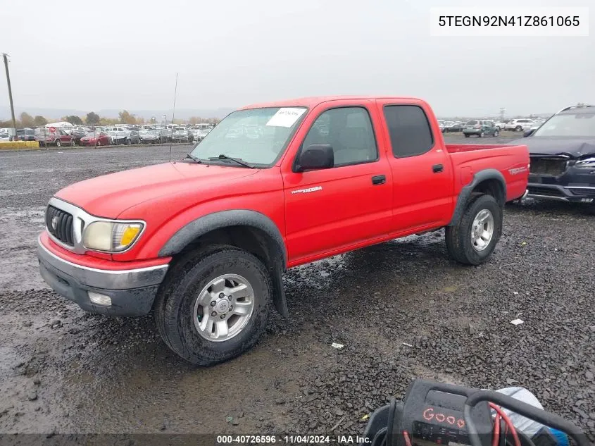 2001 Toyota Tacoma Prerunner V6 VIN: 5TEGN92N41Z861065 Lot: 40726596