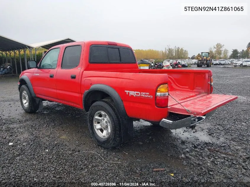 2001 Toyota Tacoma Prerunner V6 VIN: 5TEGN92N41Z861065 Lot: 40726596