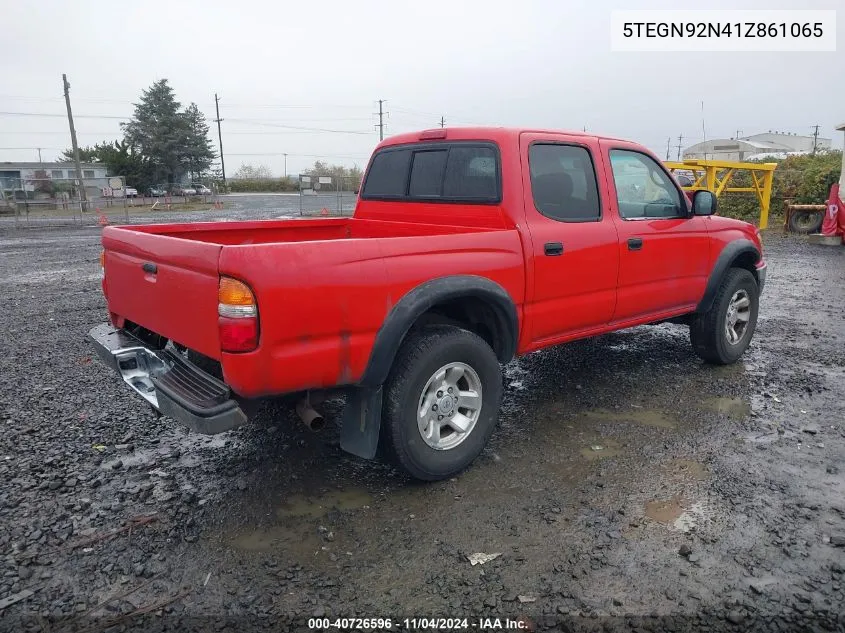 2001 Toyota Tacoma Prerunner V6 VIN: 5TEGN92N41Z861065 Lot: 40726596