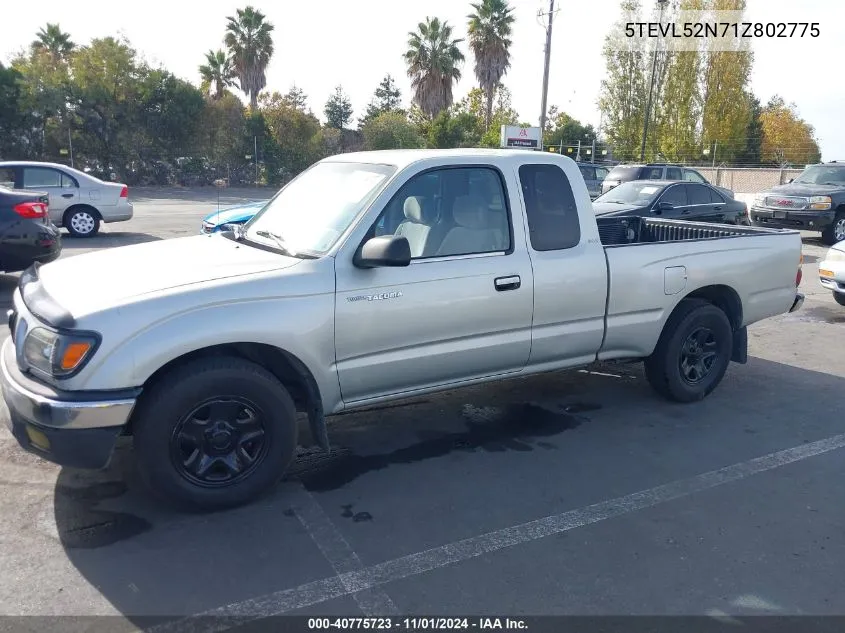 2001 Toyota Tacoma VIN: 5TEVL52N71Z802775 Lot: 40775723