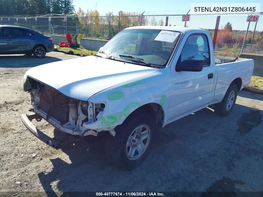 5TENL42N31Z806445 2001 Toyota Tacoma