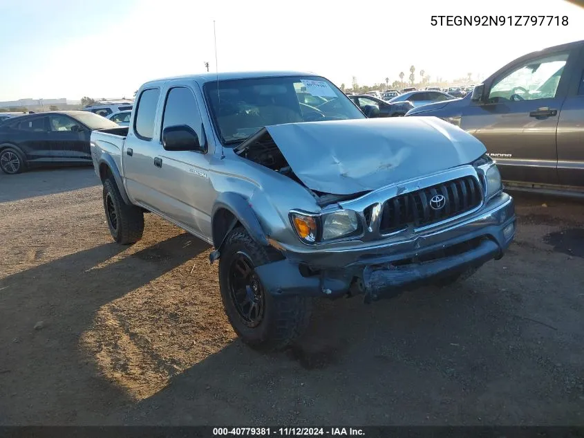 2001 Toyota Tacoma Prerunner V6 VIN: 5TEGN92N91Z797718 Lot: 40779381