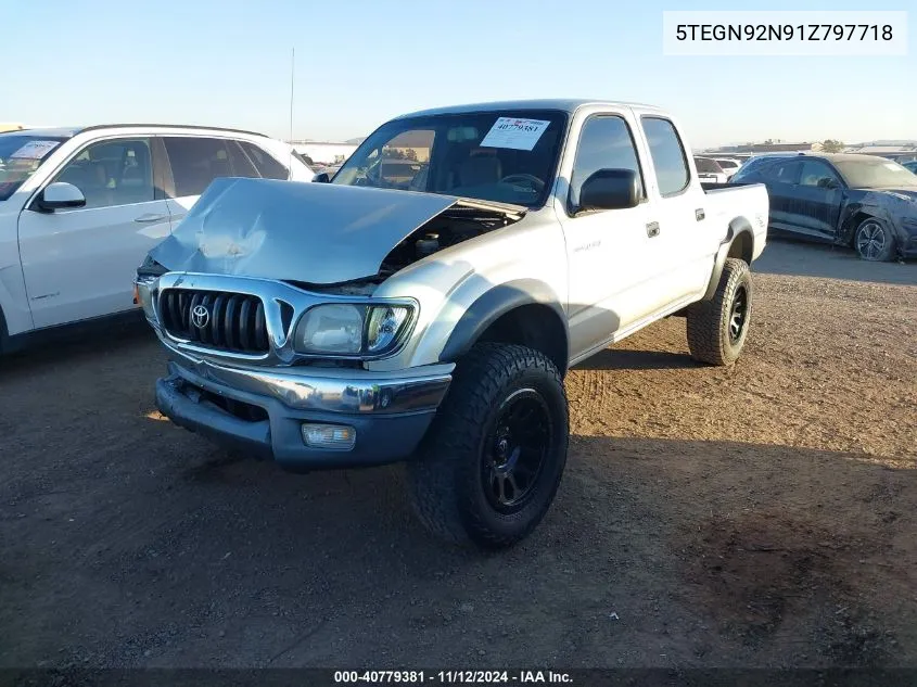 2001 Toyota Tacoma Prerunner V6 VIN: 5TEGN92N91Z797718 Lot: 40779381