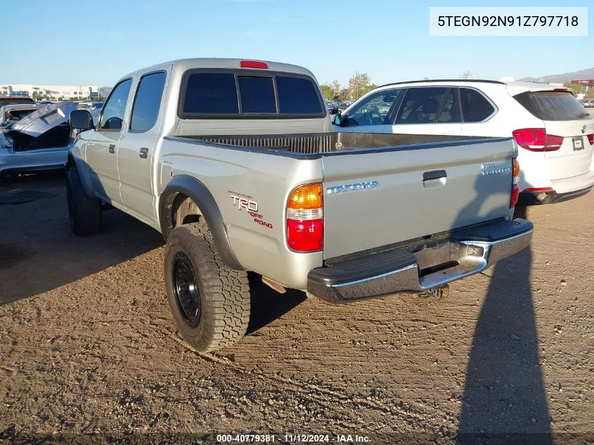 2001 Toyota Tacoma Prerunner V6 VIN: 5TEGN92N91Z797718 Lot: 40779381