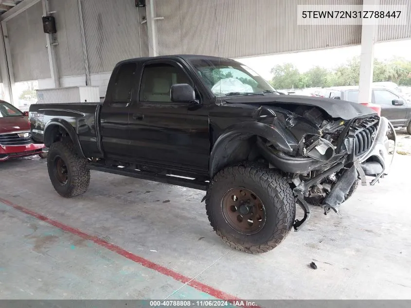 2001 Toyota Tacoma Base V6 VIN: 5TEWN72N31Z788447 Lot: 40788808