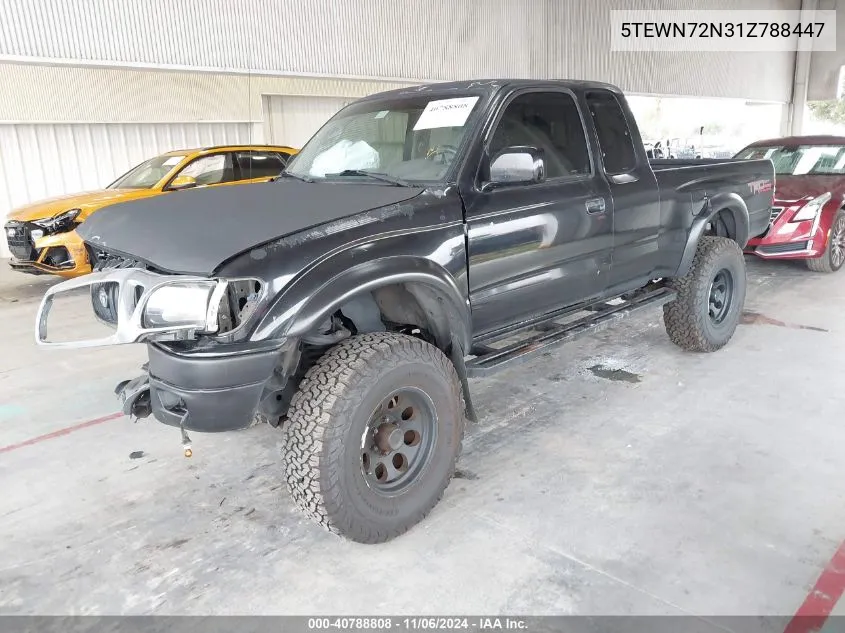 2001 Toyota Tacoma Base V6 VIN: 5TEWN72N31Z788447 Lot: 40788808