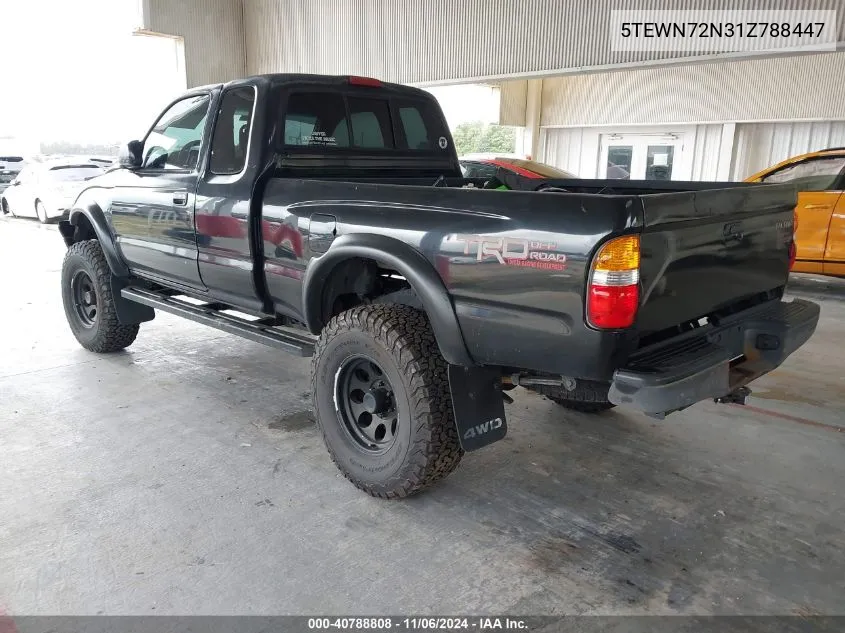 2001 Toyota Tacoma Base V6 VIN: 5TEWN72N31Z788447 Lot: 40788808