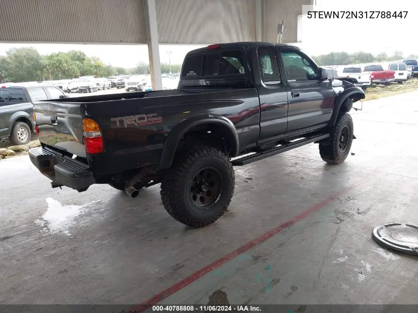 2001 Toyota Tacoma Base V6 VIN: 5TEWN72N31Z788447 Lot: 40788808