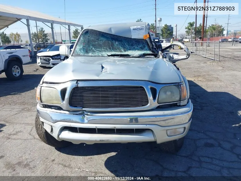 2001 Toyota Tacoma Prerunner V6 VIN: 5TEGN92N31Z788903 Lot: 40822693