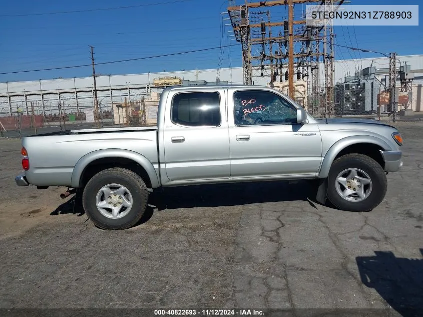 2001 Toyota Tacoma Prerunner V6 VIN: 5TEGN92N31Z788903 Lot: 40822693