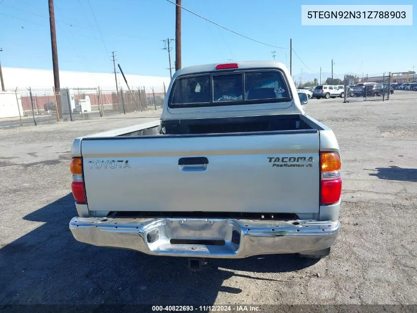 2001 Toyota Tacoma Prerunner V6 VIN: 5TEGN92N31Z788903 Lot: 40822693