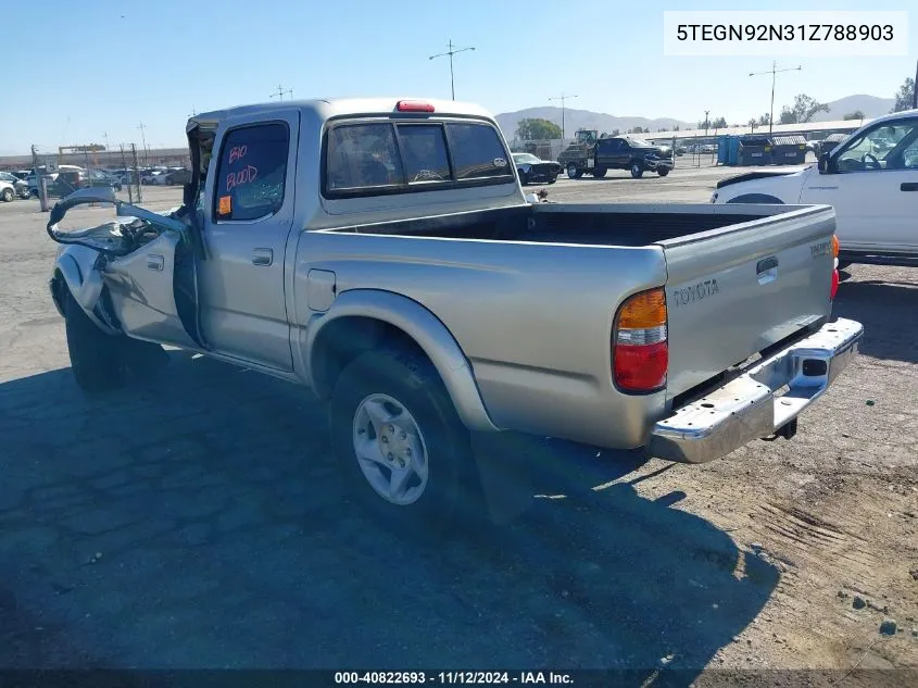 2001 Toyota Tacoma Prerunner V6 VIN: 5TEGN92N31Z788903 Lot: 40822693