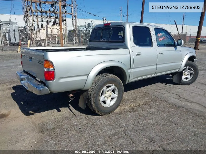 2001 Toyota Tacoma Prerunner V6 VIN: 5TEGN92N31Z788903 Lot: 40822693