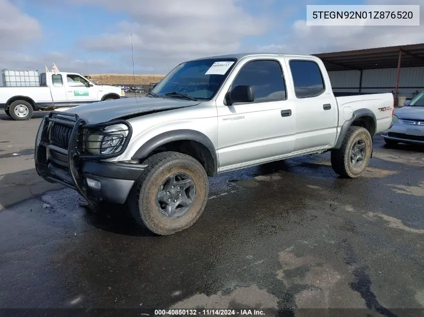 2001 Toyota Tacoma Prerunner V6 VIN: 5TEGN92N01Z876520 Lot: 40850132