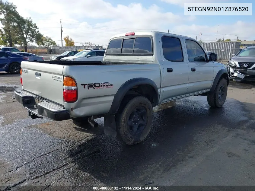 2001 Toyota Tacoma Prerunner V6 VIN: 5TEGN92N01Z876520 Lot: 40850132