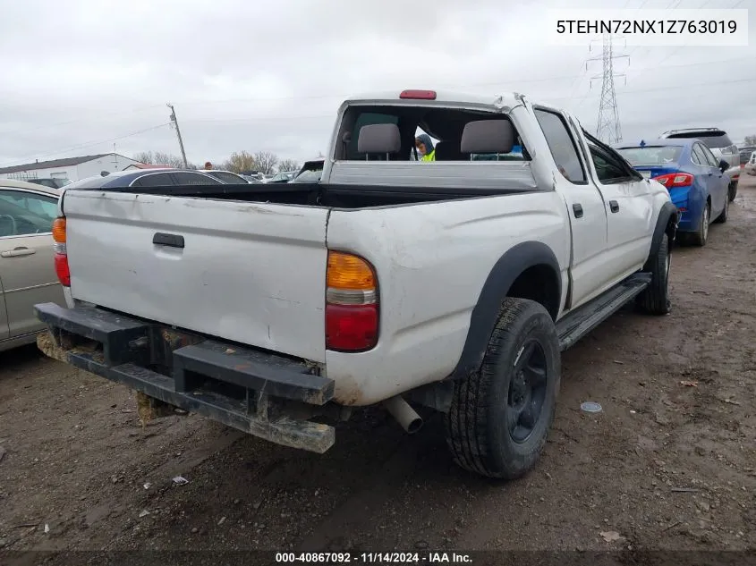 2001 Toyota Tacoma Base V6 VIN: 5TEHN72NX1Z763019 Lot: 40867092