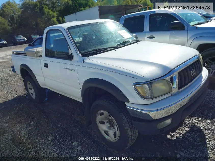 2001 Toyota Tacoma Prerunner VIN: 5TENM92N61Z854578 Lot: 40880222