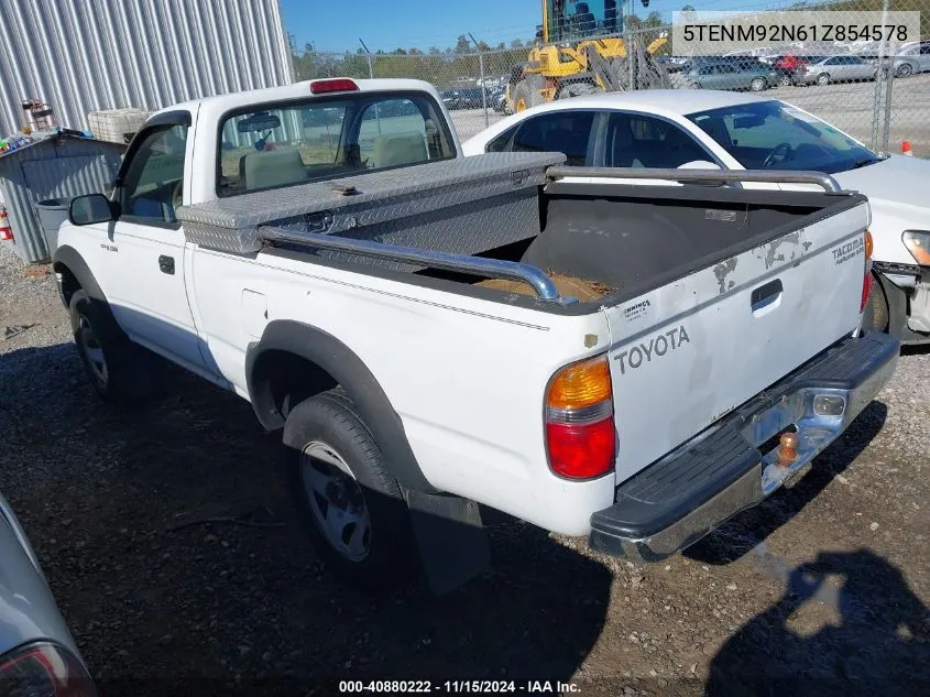 2001 Toyota Tacoma Prerunner VIN: 5TENM92N61Z854578 Lot: 40880222