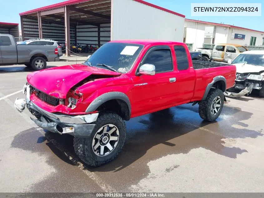 2002 Toyota Tacoma Base V6 VIN: 5TEWN72NX2Z094324 Lot: 39312535