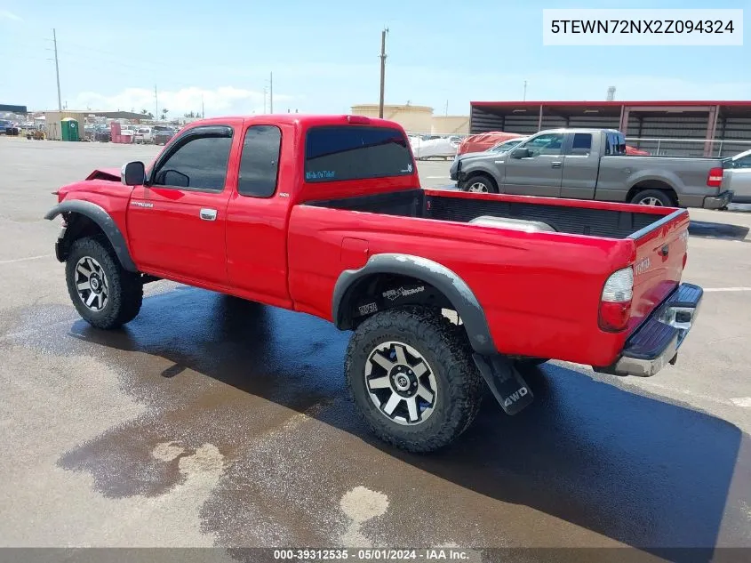 2002 Toyota Tacoma Base V6 VIN: 5TEWN72NX2Z094324 Lot: 39312535