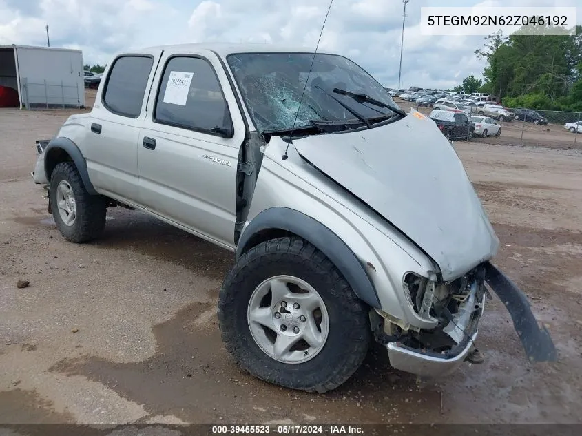 2002 Toyota Tacoma Prerunner VIN: 5TEGM92N62Z046192 Lot: 39455523