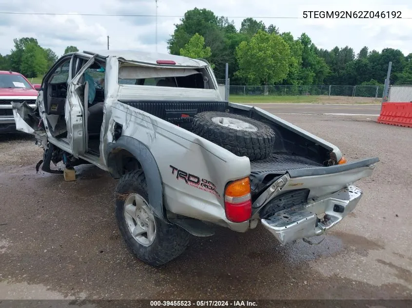 2002 Toyota Tacoma Prerunner VIN: 5TEGM92N62Z046192 Lot: 39455523