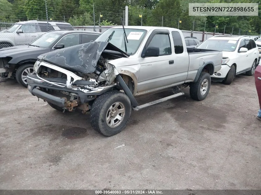 5TESN92N72Z898655 2002 Toyota Tacoma Prerunner V6