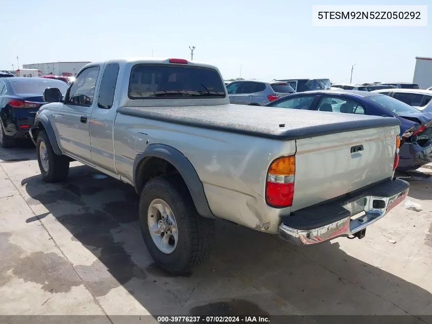 2002 Toyota Tacoma Xtracab Prerunner VIN: 5TESM92N52Z050292 Lot: 39776237