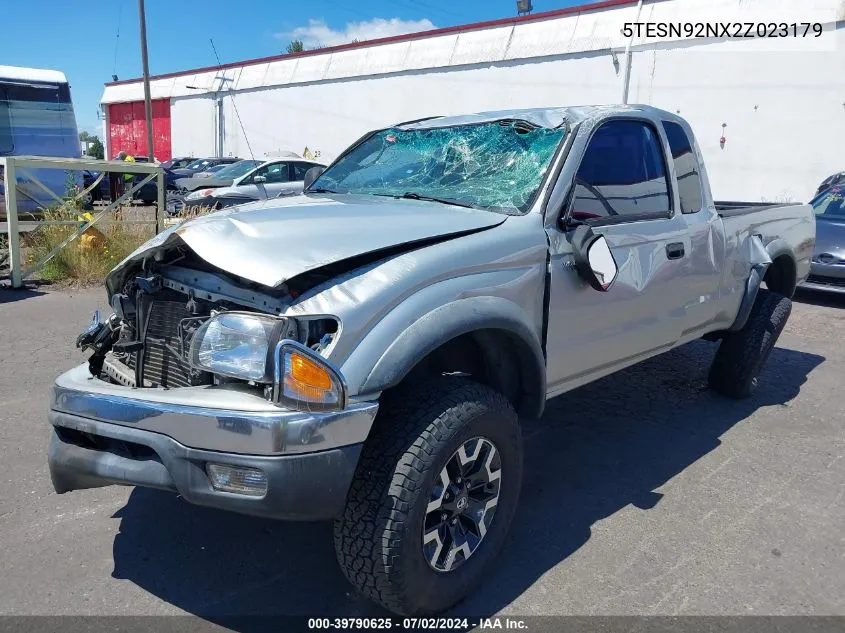 2002 Toyota Tacoma Prerunner V6 VIN: 5TESN92NX2Z023179 Lot: 39790625