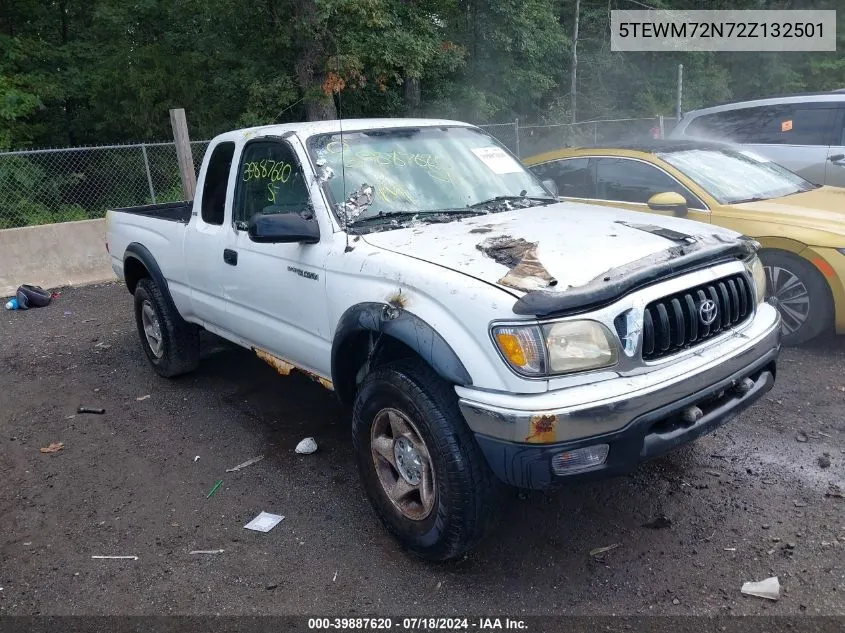 2002 Toyota Tacoma VIN: 5TEWM72N72Z132501 Lot: 39887620