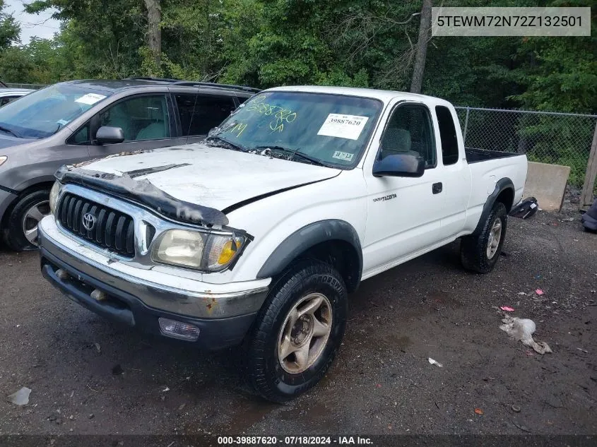 2002 Toyota Tacoma VIN: 5TEWM72N72Z132501 Lot: 39887620