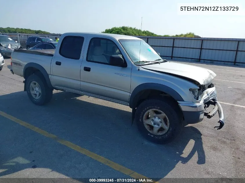 2002 Toyota Tacoma Base V6 VIN: 5TEHN72N12Z133729 Lot: 39993245