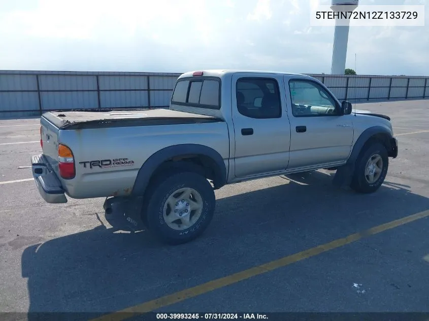 2002 Toyota Tacoma Base V6 VIN: 5TEHN72N12Z133729 Lot: 39993245