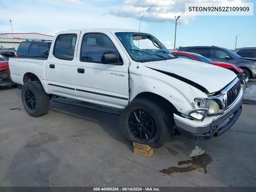 2002 Toyota Tacoma Prerunner V6 VIN: 5TEGN92N52Z109909 Lot: 40095285