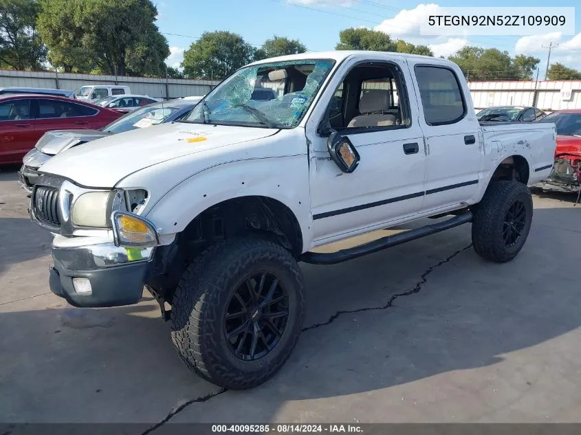 2002 Toyota Tacoma Prerunner V6 VIN: 5TEGN92N52Z109909 Lot: 40095285