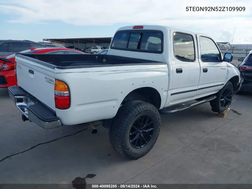 2002 Toyota Tacoma Prerunner V6 VIN: 5TEGN92N52Z109909 Lot: 40095285