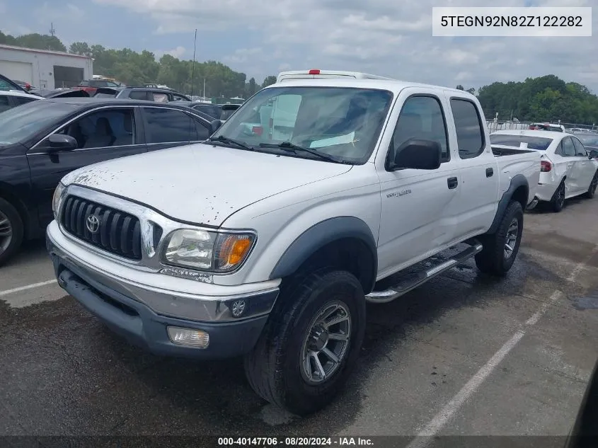 2002 Toyota Tacoma Prerunner V6 VIN: 5TEGN92N82Z122282 Lot: 40147706