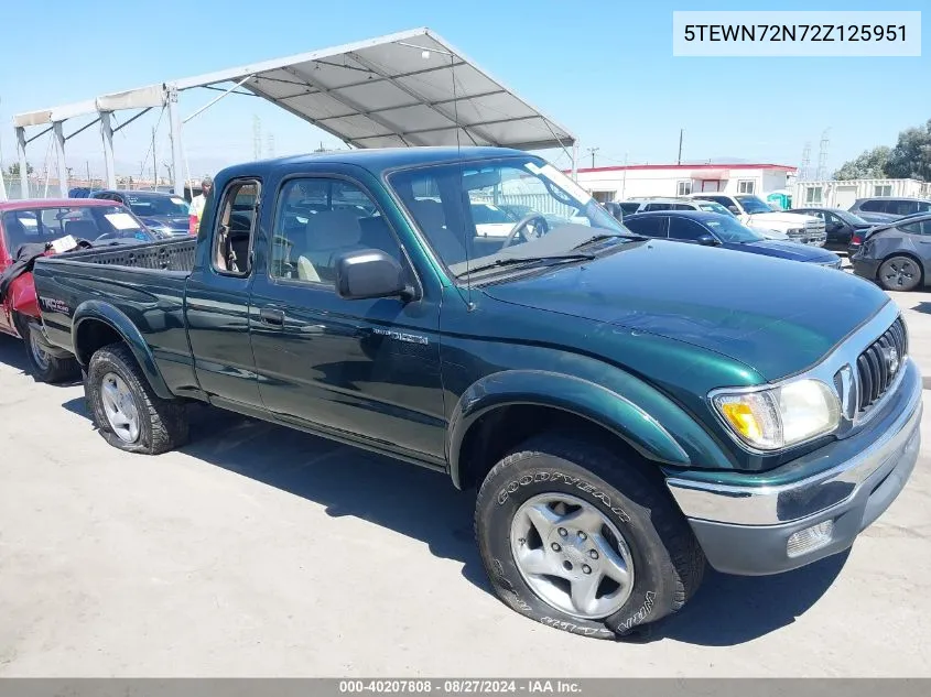 5TEWN72N72Z125951 2002 Toyota Tacoma Base V6