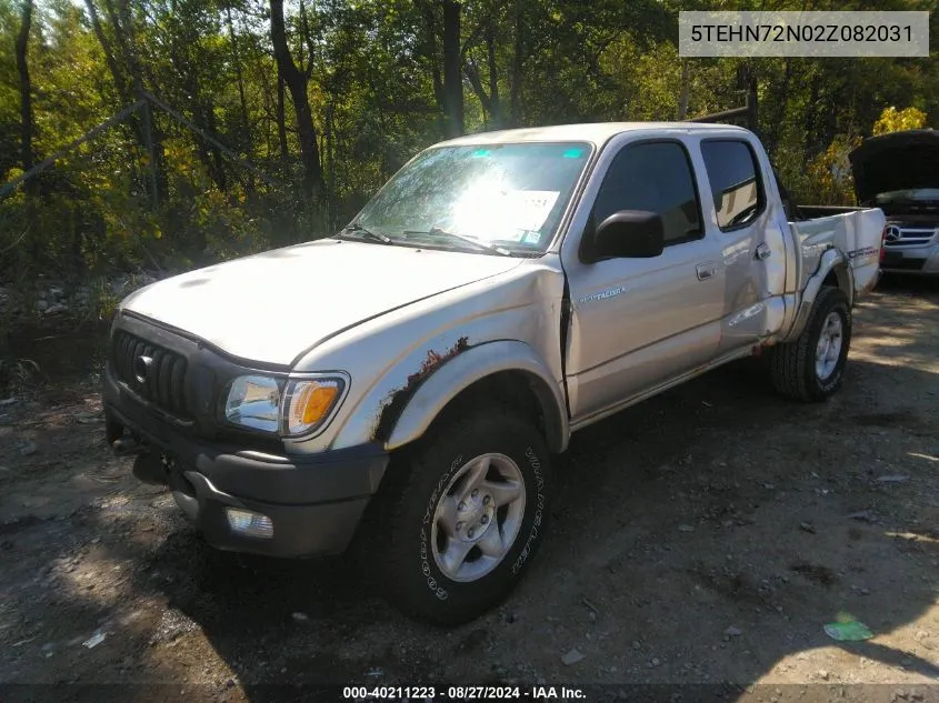 2002 Toyota Tacoma Base V6 VIN: 5TEHN72N02Z082031 Lot: 40211223